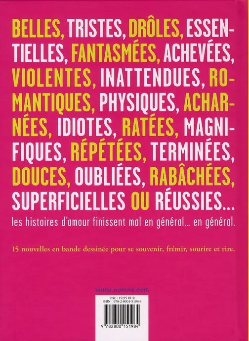 Verso de l'album Comment je me suis fait plaquer... Comment je me suis fait plaquer... et autres histoires d'amours extras et ordinaires