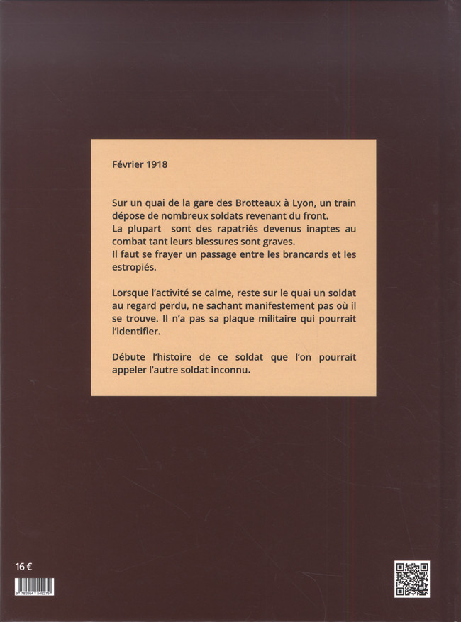 Verso de l'album L'Amnésique de Rodez