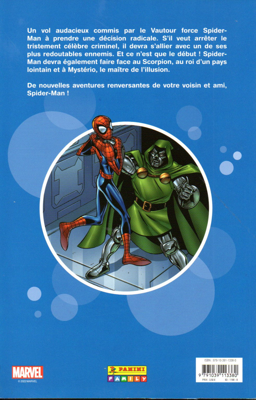 Verso de l'album Les fantastiques aventures de Spider-Man 2 Chasse au vautour