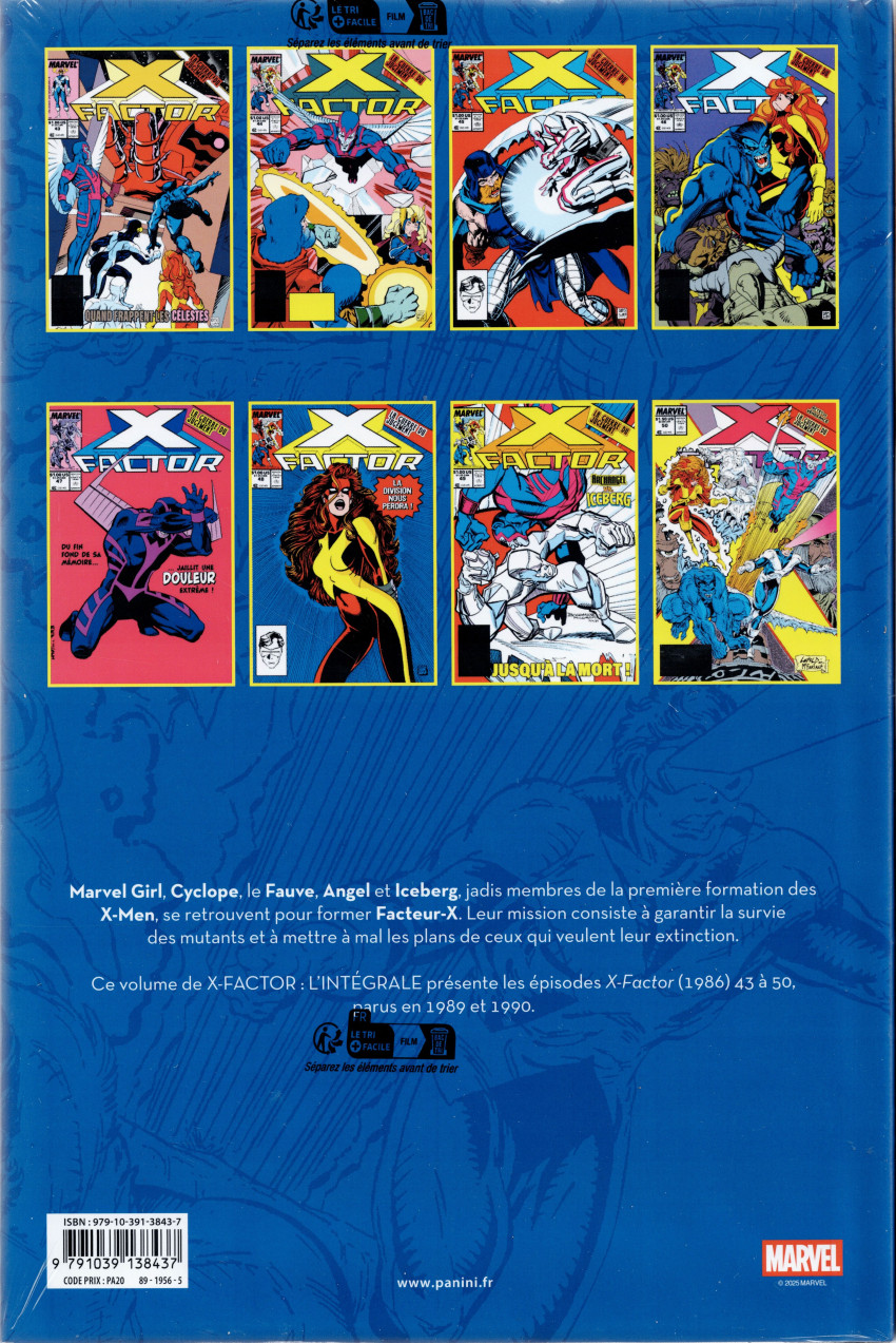 Verso de l'album X-Factor - L'Intégrale Tome 5 1989-1990