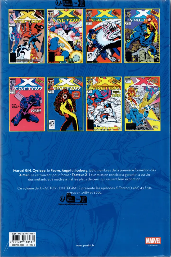 Verso de l'album X-Factor - L'Intégrale Tome 5 1989-1990