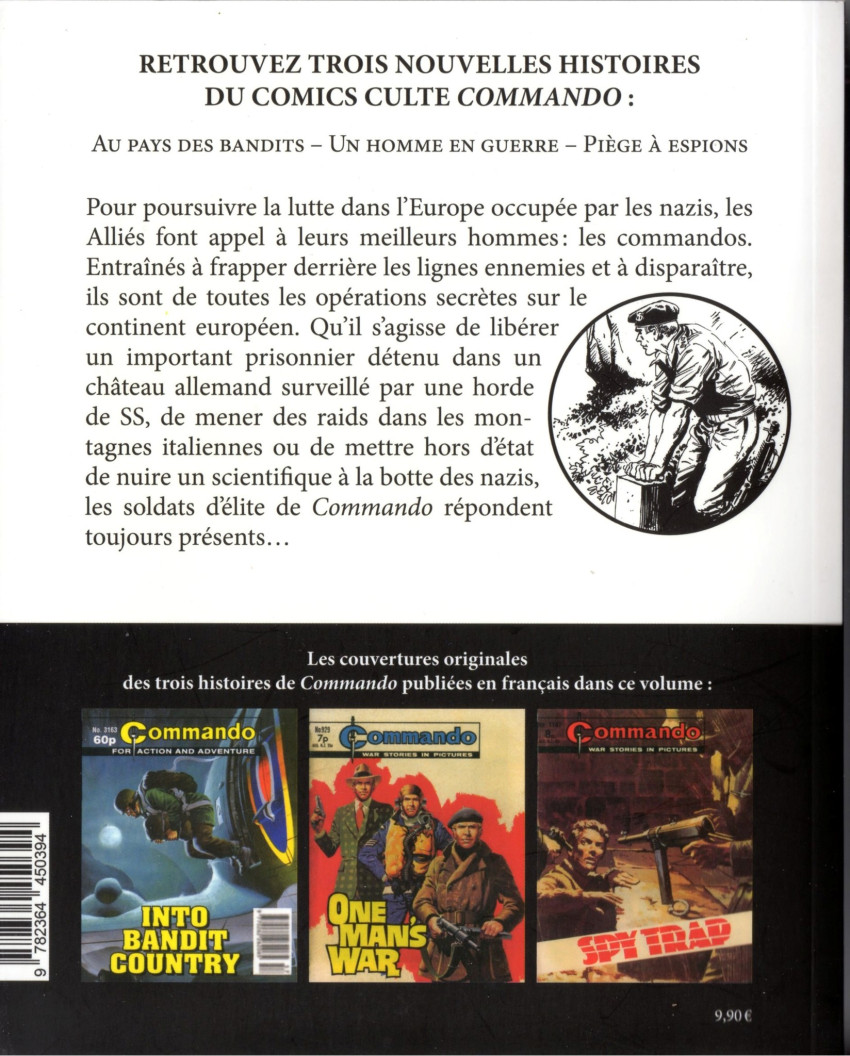 Verso de l'album Commando de la Seconde Guerre mondiale Tome 2 Derrière les lignes ennemies