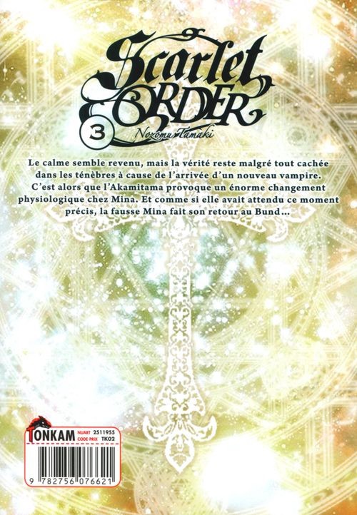 Verso de l'album Dance in the Vampire Bund - Scarlet Order 3