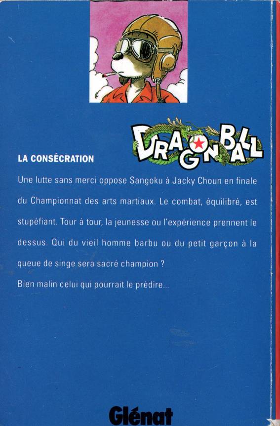 Verso de l'album Dragon Ball Tome 9 La consécration