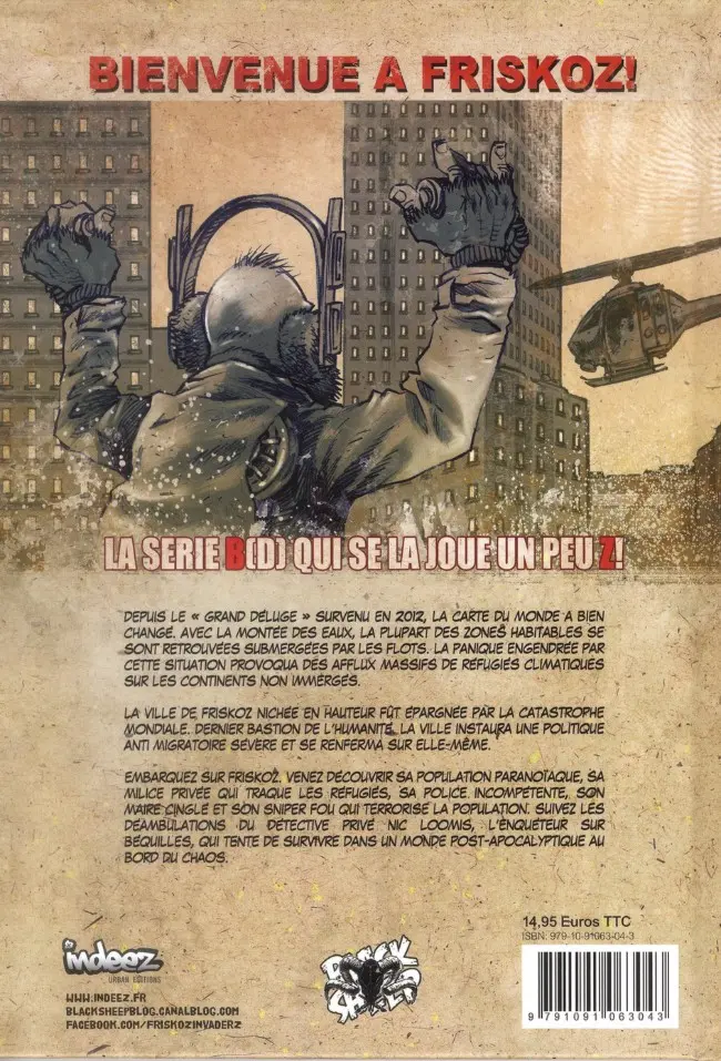 Verso de l'album Friskoz Invaderz from Space 1