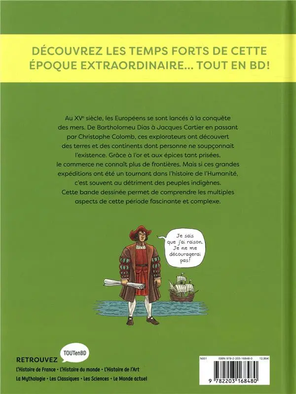 Verso de l'album L'Histoire du monde en BD Tome 2 Les grandes découvertes