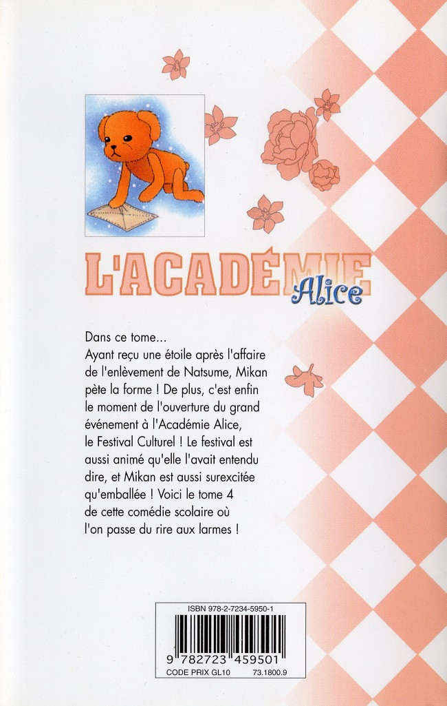 Verso de l'album L'Académie Alice 4