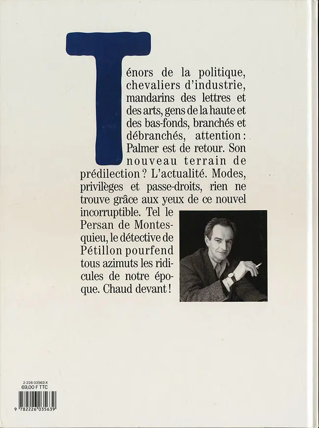 Verso de l'album Jack Palmer Tome 8 Un détective dans le Yucca