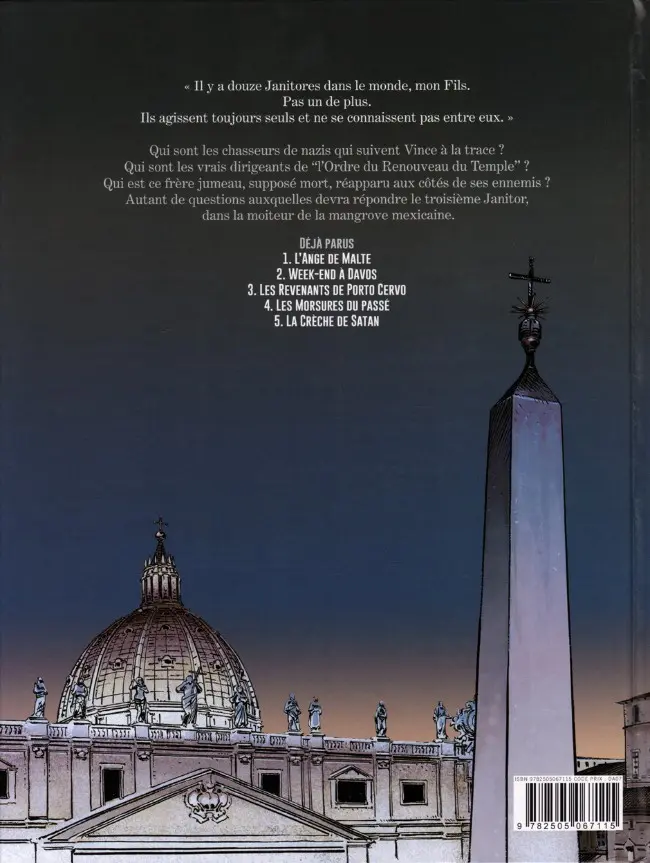 Verso de l'album Le Janitor Tome 5 La Crèche de Satan