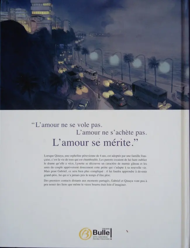Verso de l'album L'Adoption