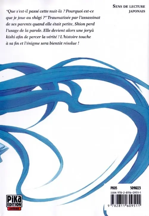 Verso de l'album Kings of Shôgi Tome 7