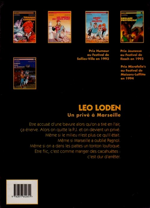 Verso de l'album Léo Loden Tome 6 Pizza aux pruneaux