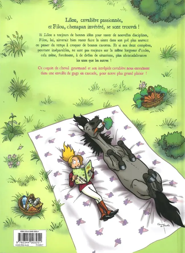 Verso de l'album Lilou & Filou Tome 1 Une vie de star