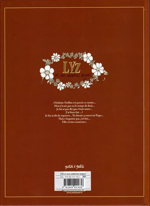 Verso de l'album Lyz et ses cadavres exquis