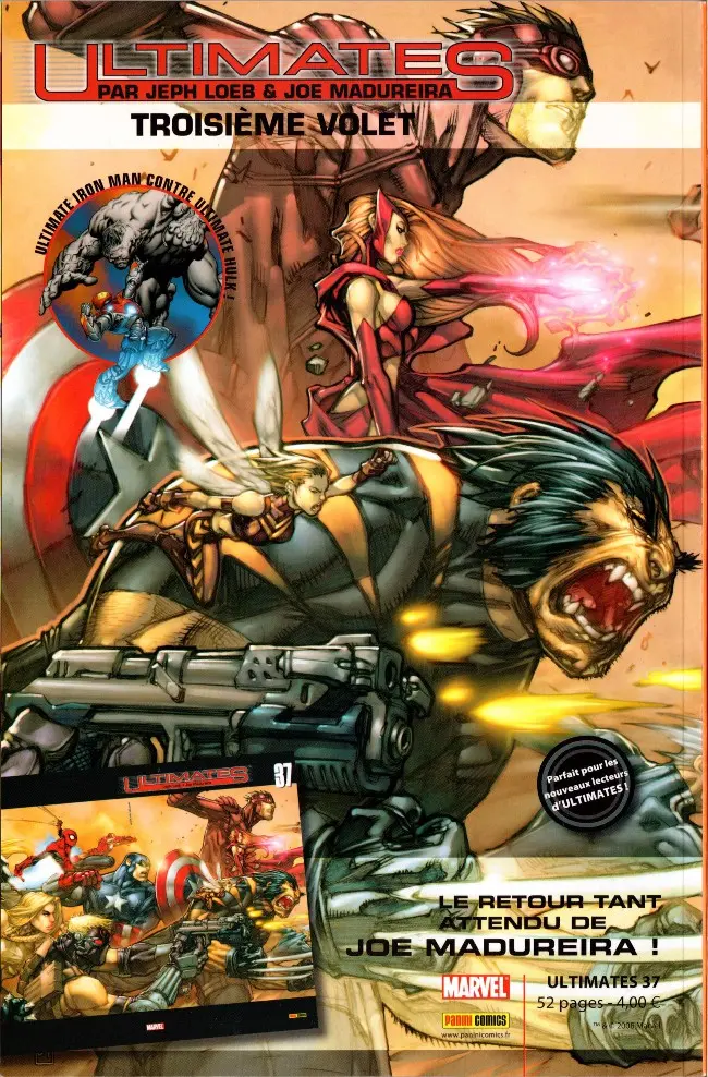 Verso de l'album Marvel Heroes Hors Série Tome 4 Les Jeunes Vengeurs