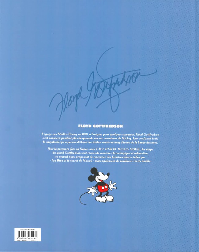Verso de l'album L'âge d'or de Mickey Mouse Tome 9 Iga Biva et le secret de Moouk et autres histoires (1950-1952)