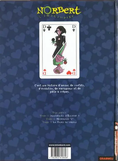 Verso de l'album Norbert l'imaginaire Tome 3 La dame de trèfle
