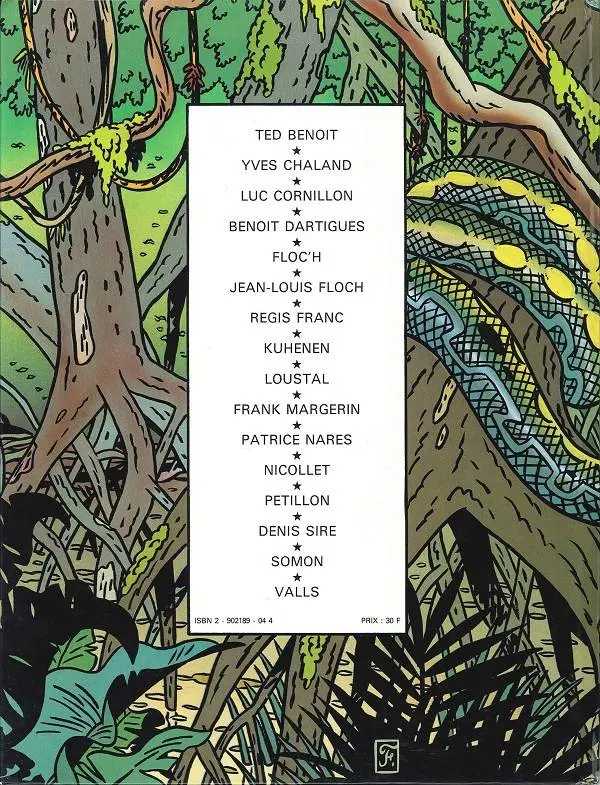 Verso de l'album Opération super 9