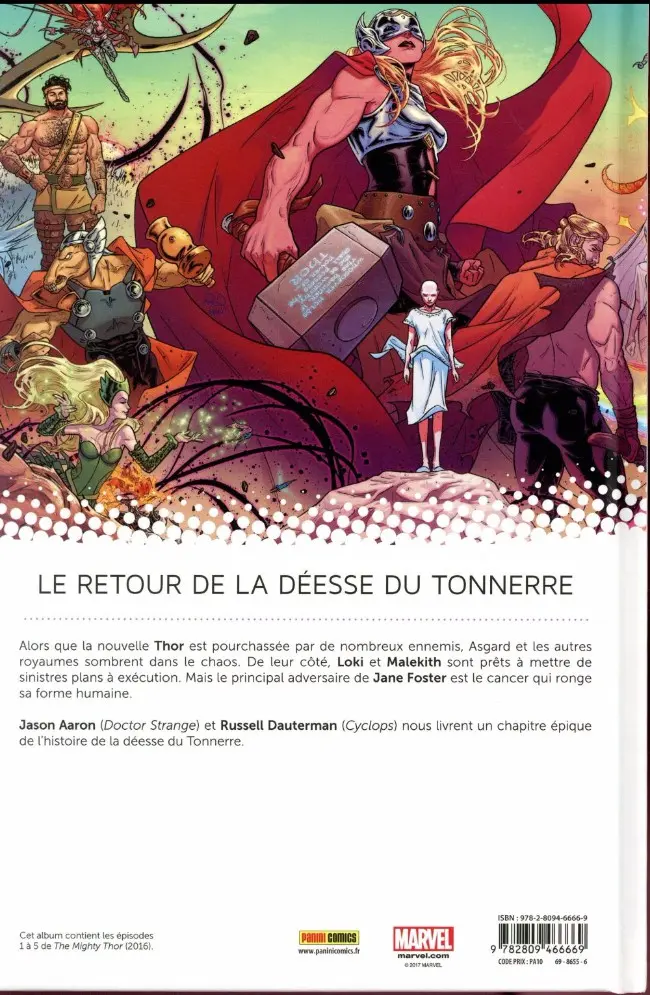 Verso de l'album All-New Thor Tome 1