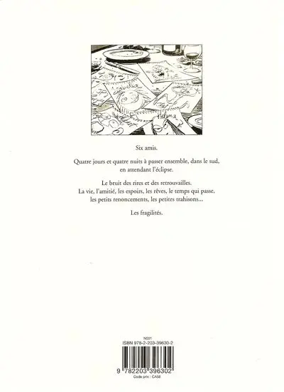 Verso de l'album Petites Eclipses