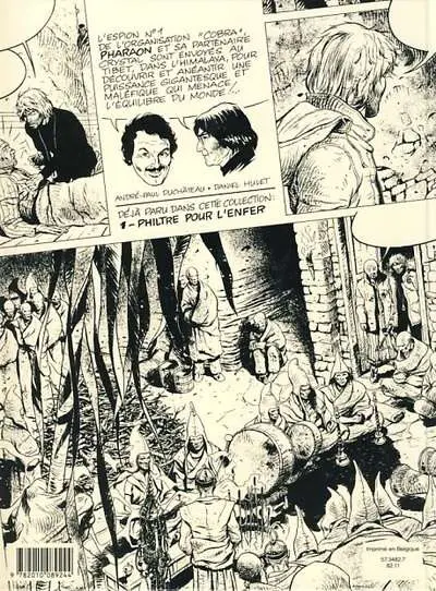 Verso de l'album Pharaon Tome 2 Le cerveau de glace