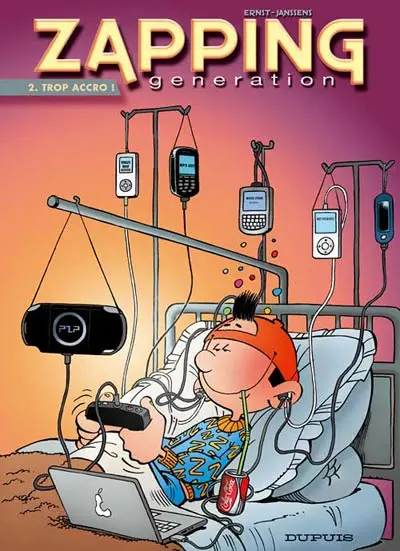 Couverture de l'album Zapping generation Tome 2 Trop accro !
