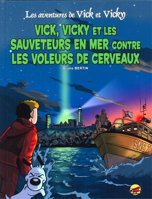 Couverture de l'album Les aventures de Vick et Vicky Tome 17 Vick et vicky et les sauveteurs en mer contre les voleurs de cerveaux