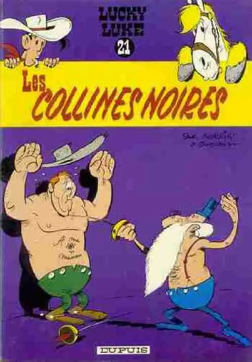 Couverture de l'album Lucky Luke Tome 21 Les collines noires