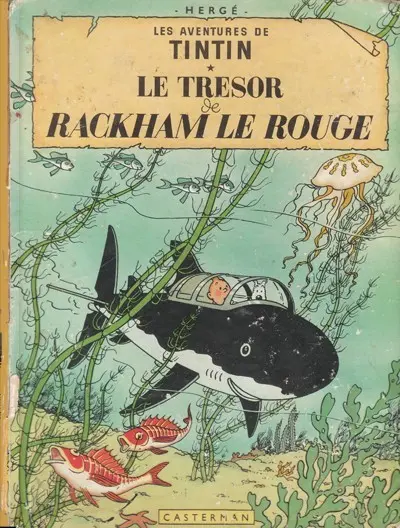 Couverture de l'album Tintin Tome 12 Le Trésor de Rackham le Rouge