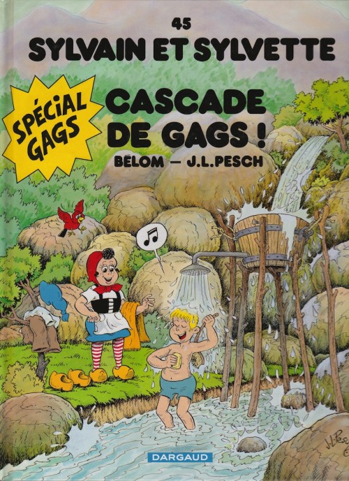 Couverture de l'album Sylvain et Sylvette Tome 45 Cascade de gags !