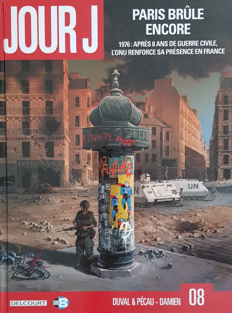 Couverture de l'album Jour J Tome 8 Paris brule encore