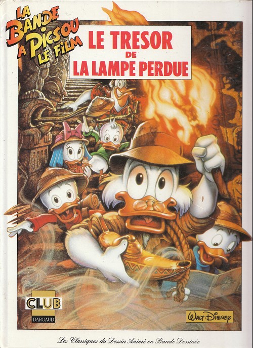 Couverture de l'album Les Classiques du dessin animé en bande dessinée Tome 2 La Bande à Picsou, le film - Le Trésor de la lampe perdue