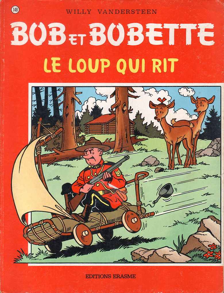 Couverture de l'album Bob et Bobette 148 Le loup qui rit