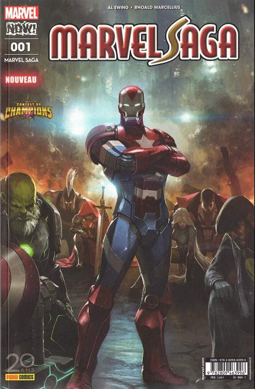 Couverture de l'album Marvel Saga Tome 1 Les plus combatifs héros de la terre