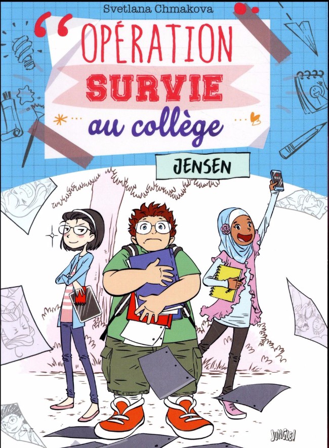 Couverture de l'album Opération survie au collège Tome 2 Jensen