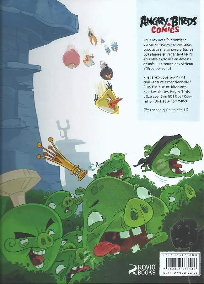 Verso de l'album Angry Birds Tome 1 Opération omelette