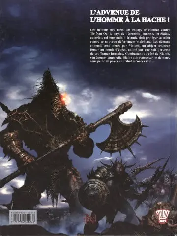 Verso de l'album Sláine - Geste des invasions Volume 1