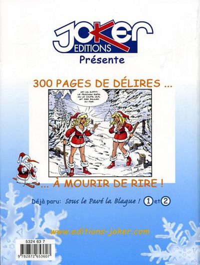 Verso de l'album Sous le sapin, la blague ! Tome 3