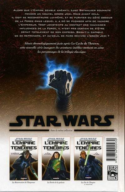 Verso de l'album Star Wars - L'empire des ténèbres Tome 2 Le destin de la galaxie