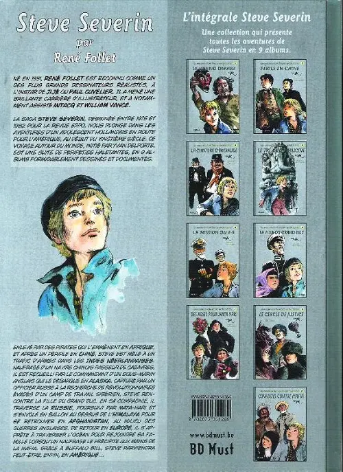 Verso de l'album Les aventures de Steve Severin Tome 4 Le treizième faucon