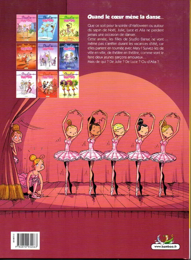 Verso de l'album Studio danse Tome 9
