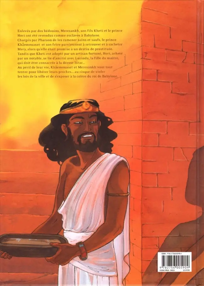Verso de l'album Sur les terres d'Horus Tome 6 Hori ou le courroux d'Istar