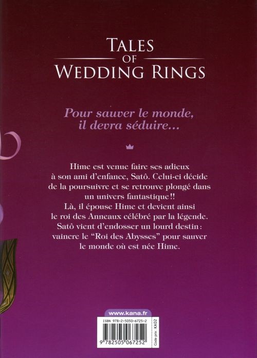 Verso de l'album Tales of Wedding Rings 1