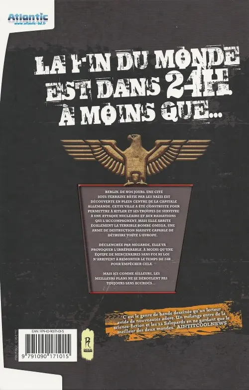 Verso de l'album Time bomb Tome 1