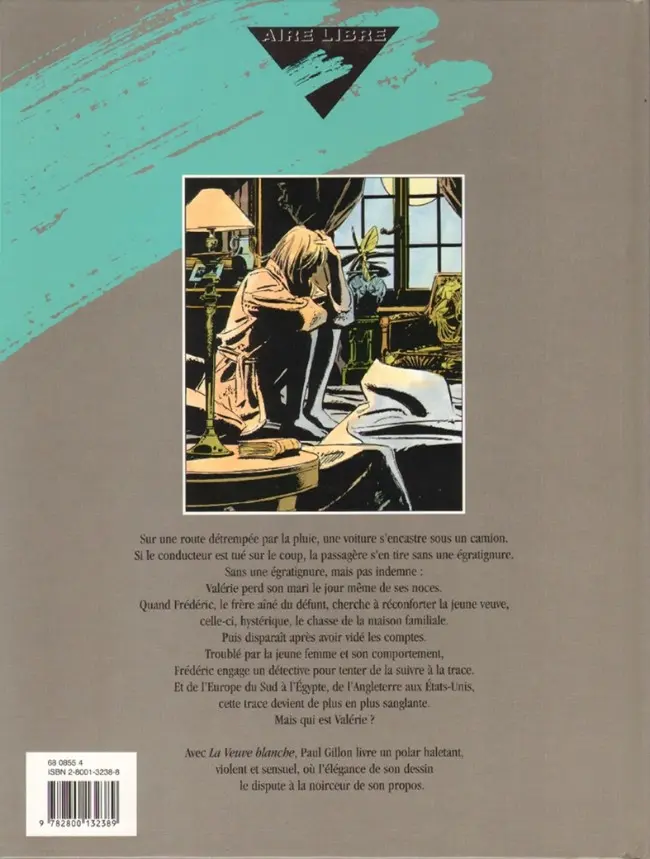 Verso de l'album La Veuve blanche