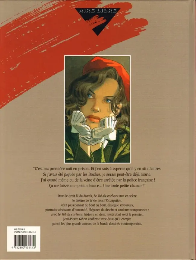 Verso de l'album Le Vol du corbeau Tome 1