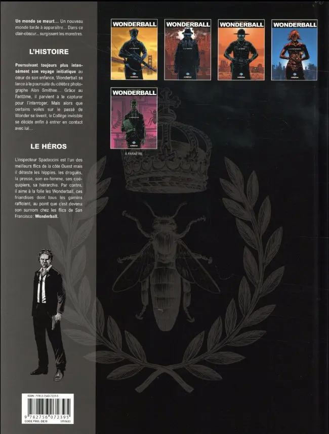 Verso de l'album Wonderball Tome 4 Le photographe
