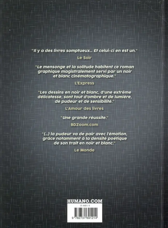 Verso de l'album L'Autre laideur, l'autre folie