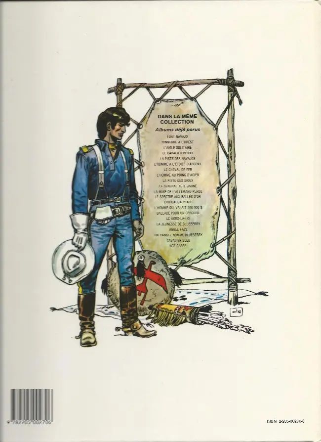Verso de l'album Blueberry Tome 4 Le cavalier perdu