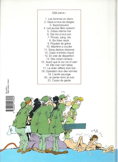 Verso de l'album Les Femmes en Blanc Tome 7 Pinces, sang, rires